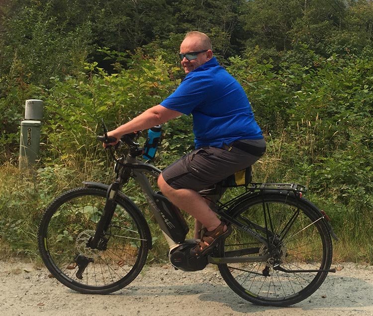 If you are heavier, your battery has to put out more power to help your bike move