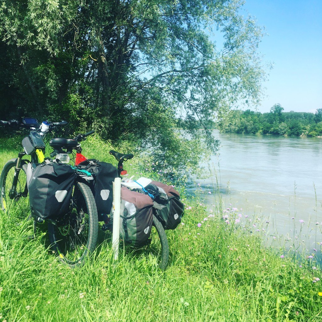 Danube, River, Bike