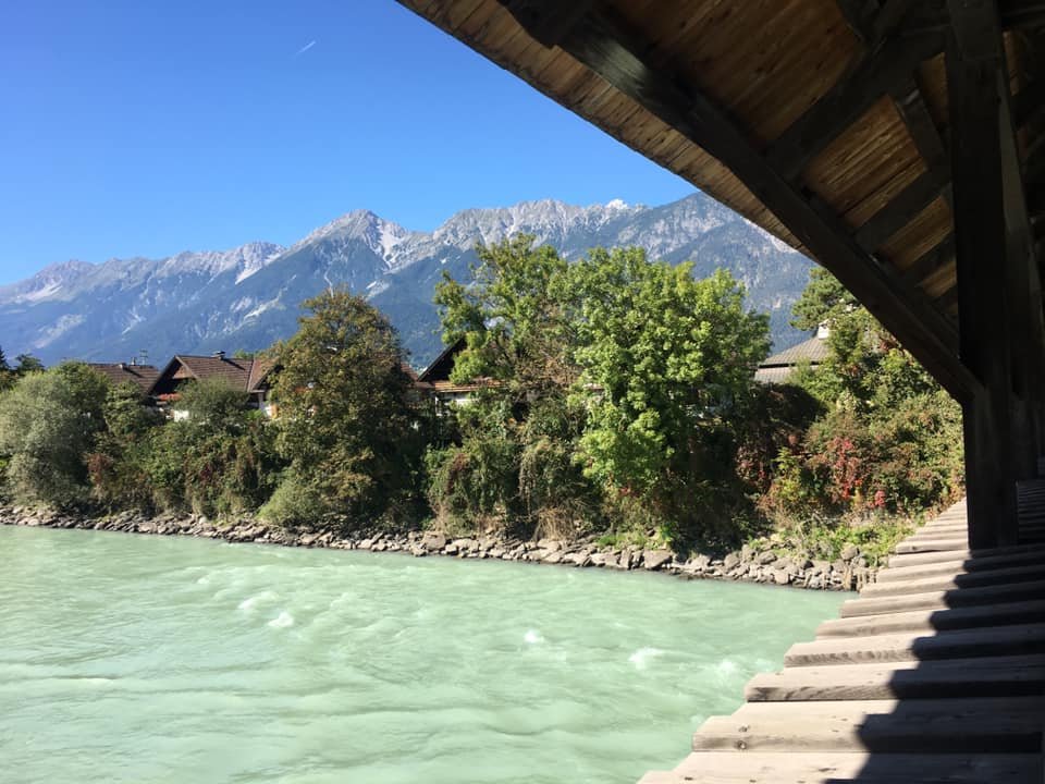 River Inn with Karwendel Mountains in the back